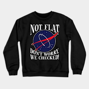 FLAT EARTH: Don't Worry We Checked Crewneck Sweatshirt